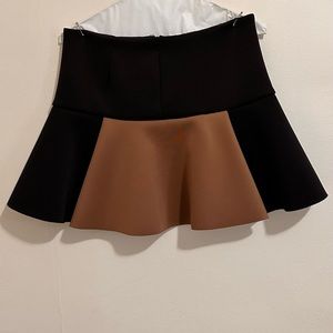 Women black/brown skirt stretchy size S